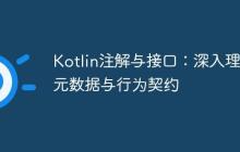 Kotlin注解與接口：深入理解元數(shù)據(jù)與行為契約