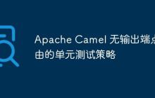Apache Camel 無輸出端點路由的單元測試策略