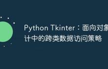 Python Tkinter：面向对象设计中的跨类数据访问策略