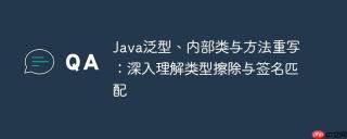 Java泛型、内部类与方法重写：深入理解类型擦除与签名匹配