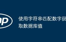 使用字符串匹配数字获取数据库值