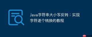Java字符串大小写反转：实现字符逐个转换的教程