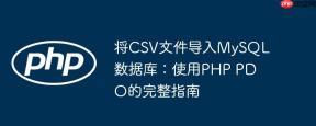 将CSV文件导入MySQL数据库：使用PHP PDO的完整指南