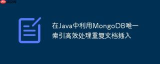 在Java中利用MongoDB唯一索引高效处理重复文档插入
