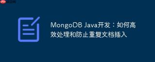 MongoDB Java开发：如何高效处理和防止重复文档插入