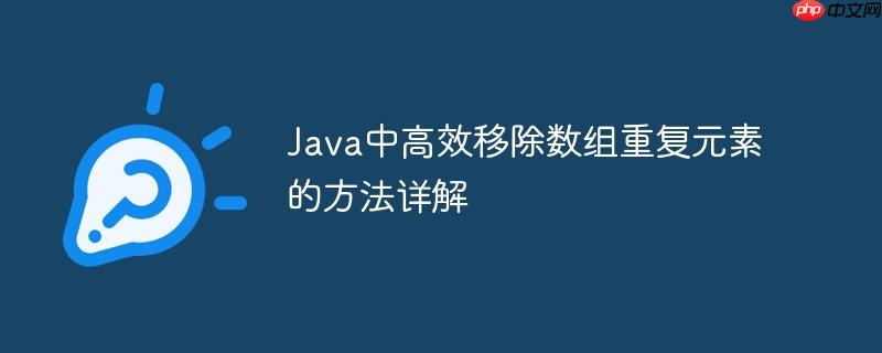 Java中高效移除数组重复元素的方法详解-小浪学习网