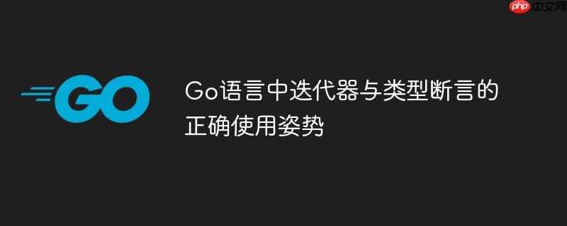 Go语言中迭代器与类型断言的正确使用姿势