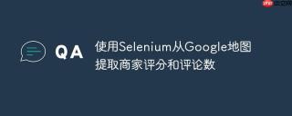 使用Selenium从Google地图提取商家评分和评论数