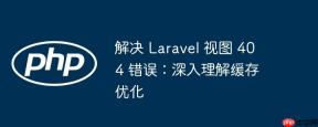 解决 Laravel 视图 404 错误：深入理解缓存优化
