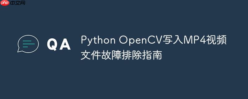 Python OpenCV写入MP4视频文件故障排除指南-小浪学习网