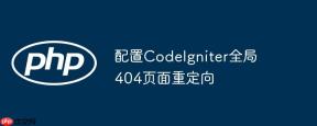 配置CodeIgniter全局404页面重定向