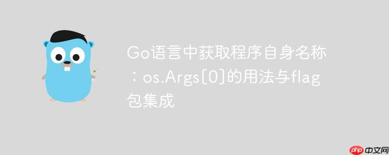go语言中获取程序自身名称：os.args[0]的用法与flag包集成