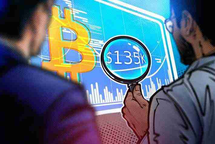 比特币(BTC)可能在重大市场回调前达到13.5万美元