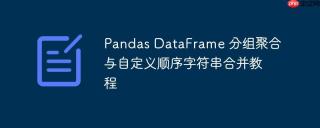 Pandas DataFrame 分组聚合与自定义顺序字符串合并教程