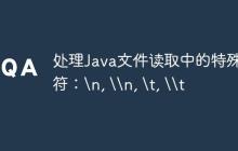 处理Java文件读取中的特殊字符：\n, \\n, \t, \\t