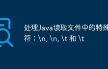 处理Java读取文件中的特殊字符：\n, \n, \t 和 \t