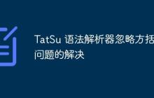 TatSu 语法解析器忽略方括号问题的解决