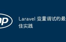 Laravel 变量调试的最佳实践