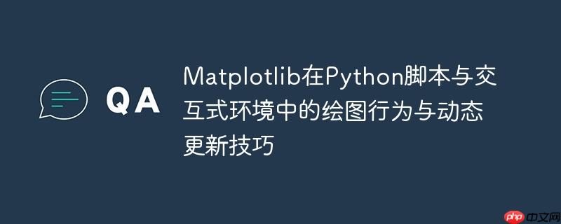 Matplotlib在Python脚本与交互式环境中的绘图行为与动态更新技巧