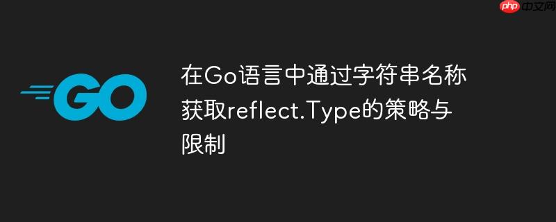 在go语言中通过字符串名称获取reflect.type的策略与限制