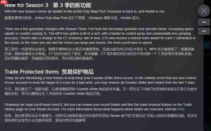 空手套白狼?V社新规出BUG引《CS2》饰品市场震荡