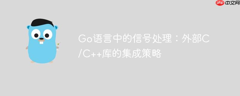 Go语言中的信号处理：外部C/C++库的集成策略
