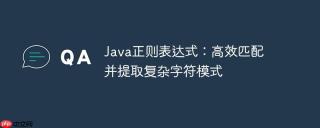 Java正则表达式：高效匹配并提取复杂字符模式