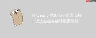 为 geany 添加 go 语言支持:语法高亮与编译配置教程