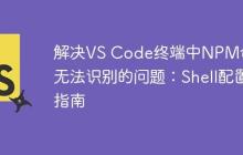 解决VS Code终端中NPM命令无法识别的问题:Shell配置指南
