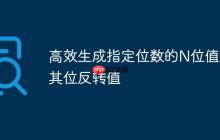 高效生成指定位数的N位值及其位反转值