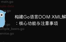 构建Go语言DOM XML解析器：核心功能与注意事项