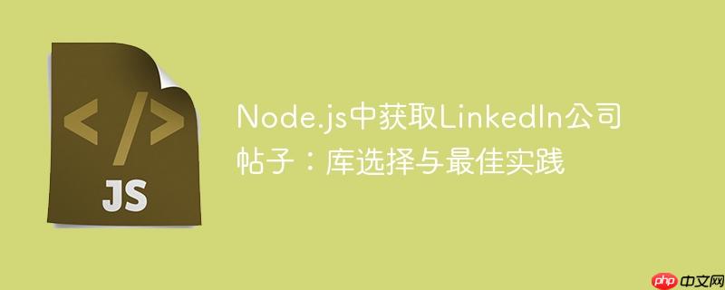 Node.js中获取LinkedIn公司帖子：库选择与最佳实践
