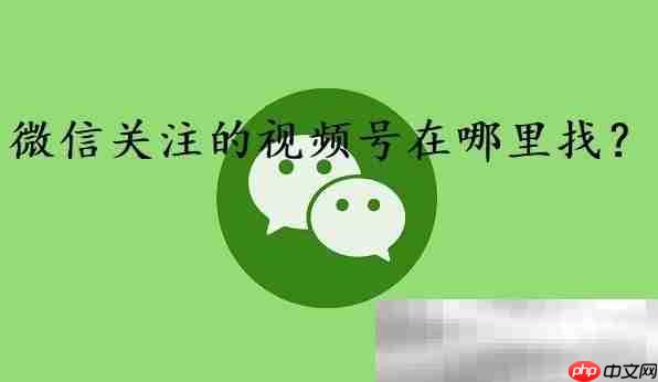 微信关注的视频号在哪里找？（教您轻松找到）