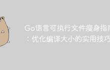 Go语言可执行文件瘦身指南：优化编译大小的实用技巧