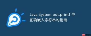 Java System.out.printf 中正确嵌入字符串的指南