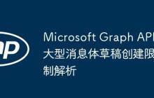 Microsoft Graph API大型消息体草稿创建限制解析