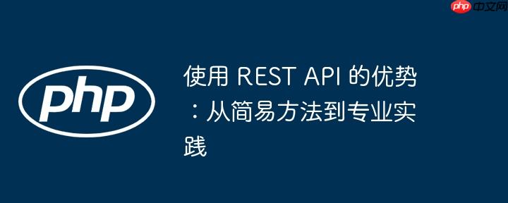 使用 REST API 的优势：从简易方法到专业实践-小浪学习网