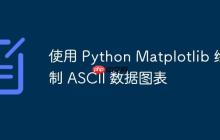 使用 Python Matplotlib 绘制 ASCII 数据图表