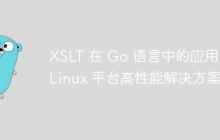 XSLT 在 Go 语言中的应用：Linux 平台高性能解决方案