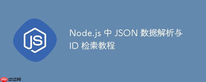 Node.js 中 JSON 数据解析与 ID 检索教程