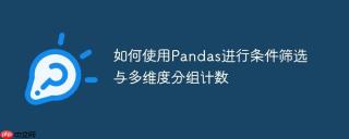 如何使用Pandas进行条件筛选与多维度分组计数