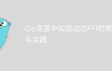 Go语言中实现动态FFI的策略与实践