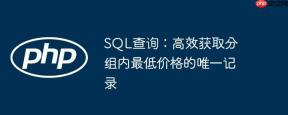 SQL查询：高效获取分组内最低价格的唯一记录