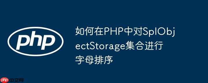 如何在PHP中对SplObjectStorage集合进行字母排序
