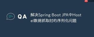 解决Spring Boot JPA中Hostel数据抓取时的序列化问题