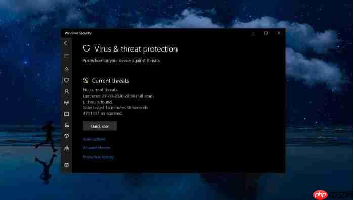 微软在win10上为windows defender重新命名