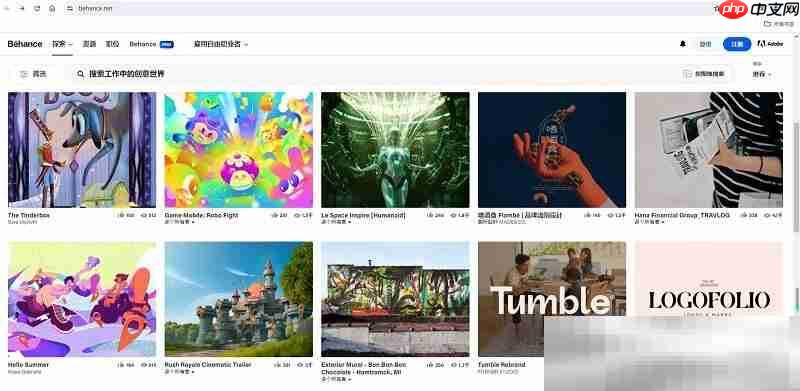 behance设计官网入口(官方网页版网址)