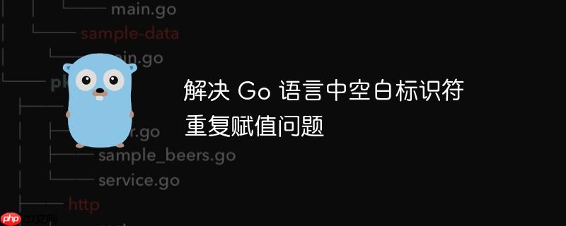 解决 go 语言中空白标识符重复赋值问题