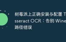 树莓派上正确安装与配置 Tesseract OCR：告别 Wine 和路径错误