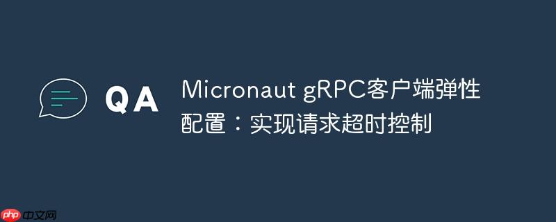 Micronaut gRPC客户端弹性配置:实现请求超时控制